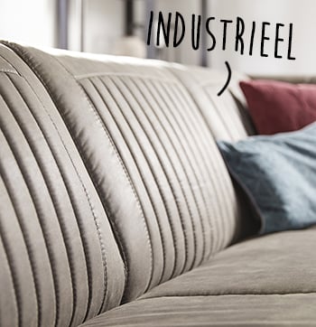 Elia bankstel voor industrieel interieur bij budget home store