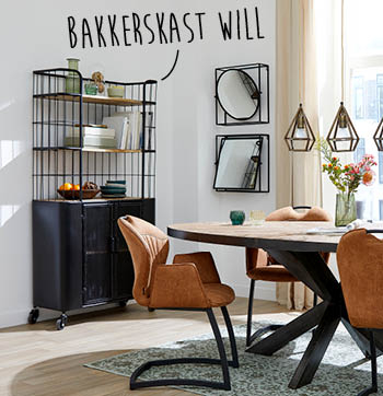 Will bakkerskast is een trendy kast van woonwinkel budget home store
