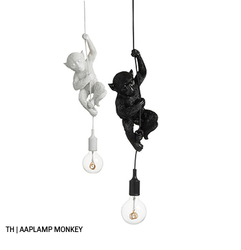 inspiratie trends tips van trendhopper: aaplamp monkey in het lente interieur