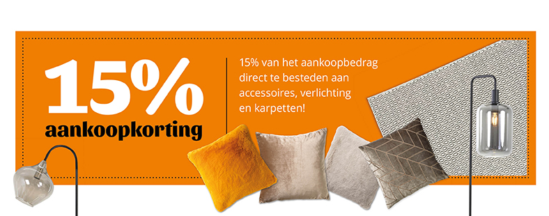 15% aankoopkorting