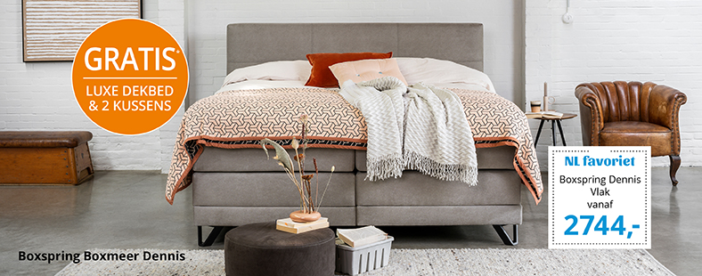 Boxspring Dennis vlak