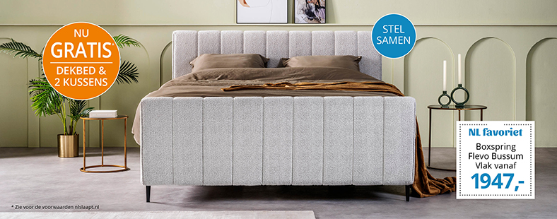 Boxspring Bussum vlak