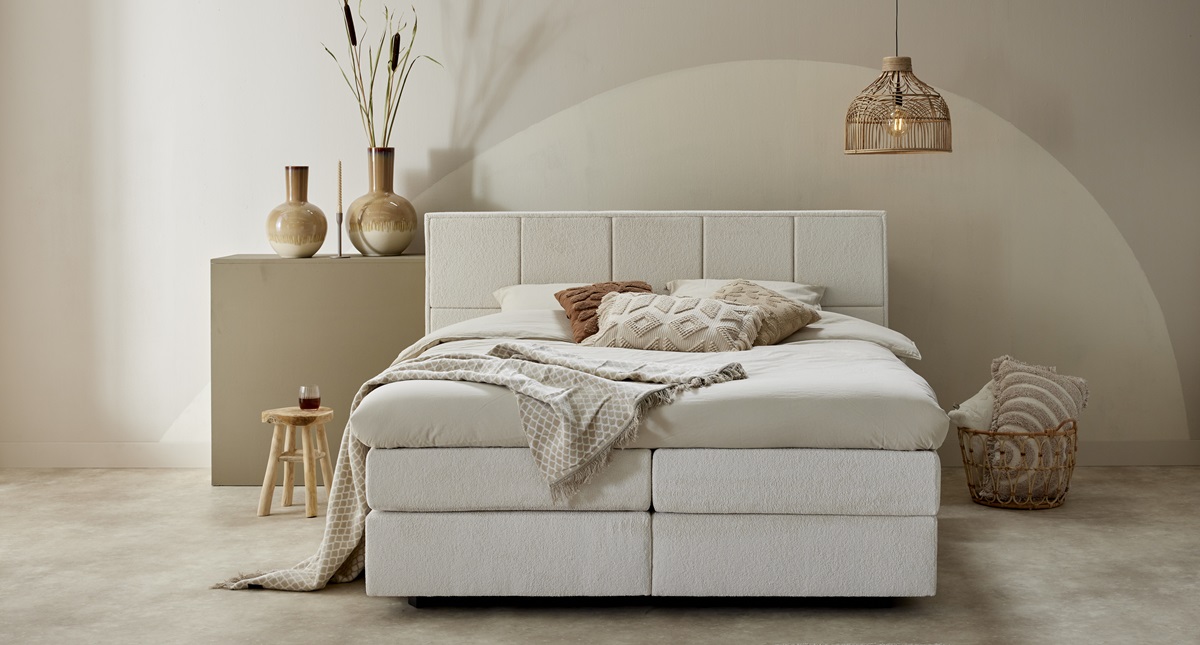 Mooi opgemaakte boxspring