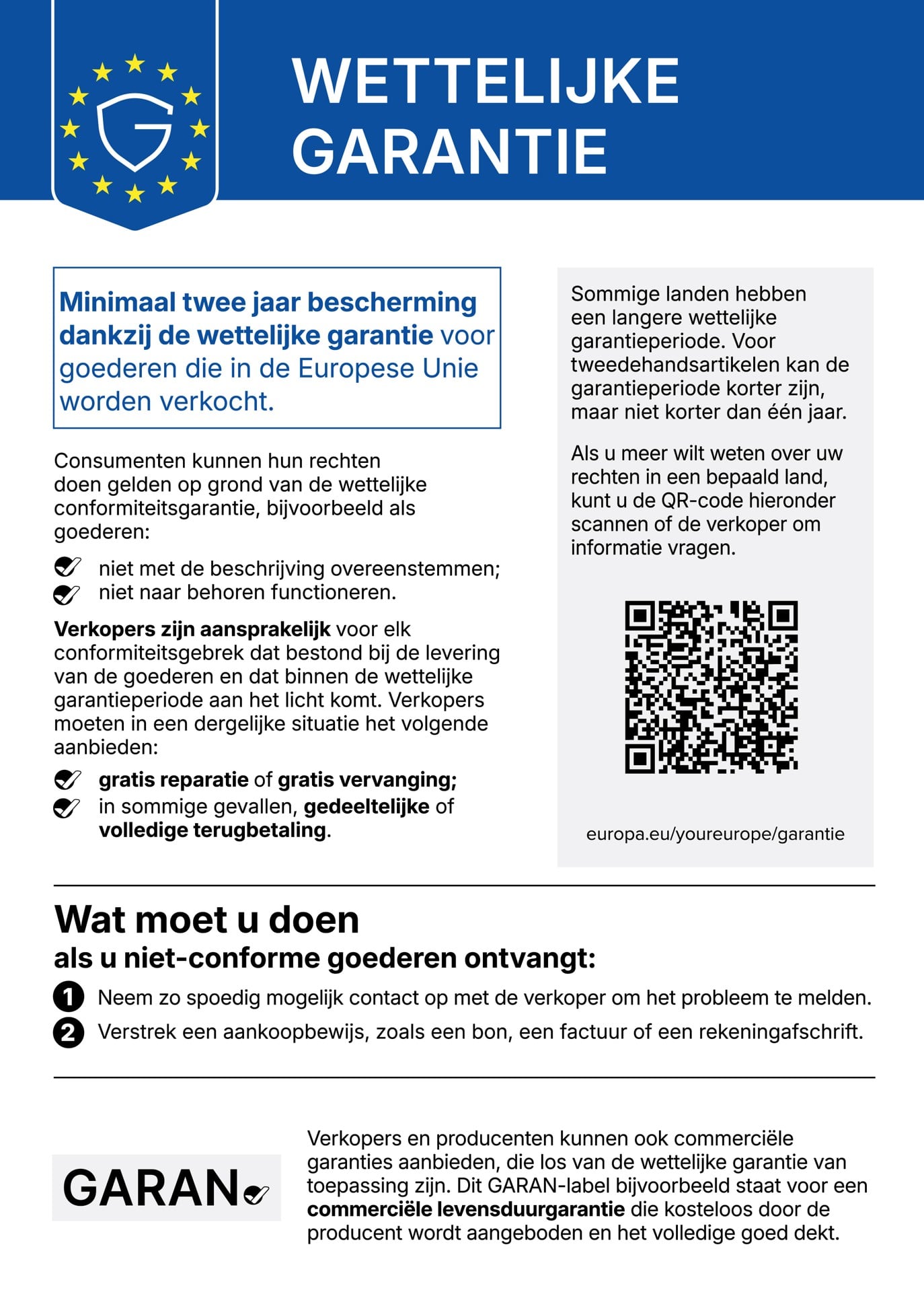 Wettelijke Conformiteitsgarantie