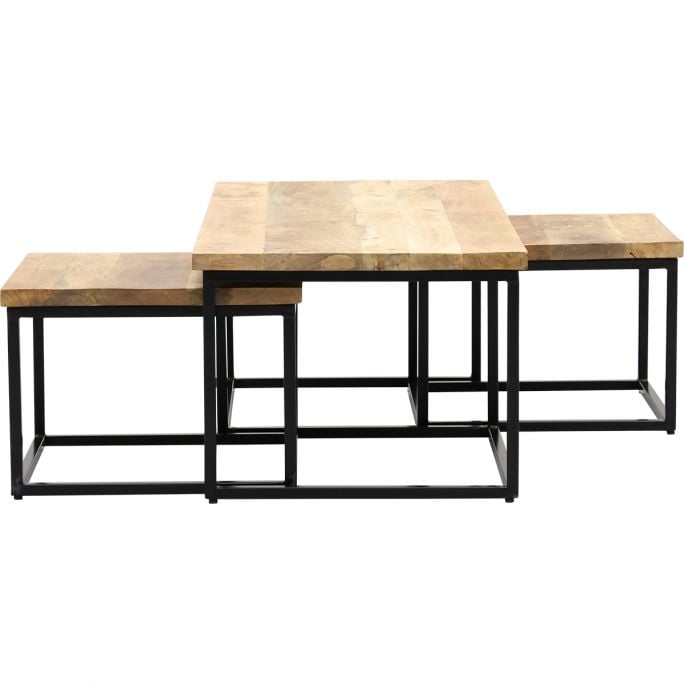 Walter Cunningham altijd Ontvangende machine Salontafel Tulum set van 3 | Budgethomestore.nl