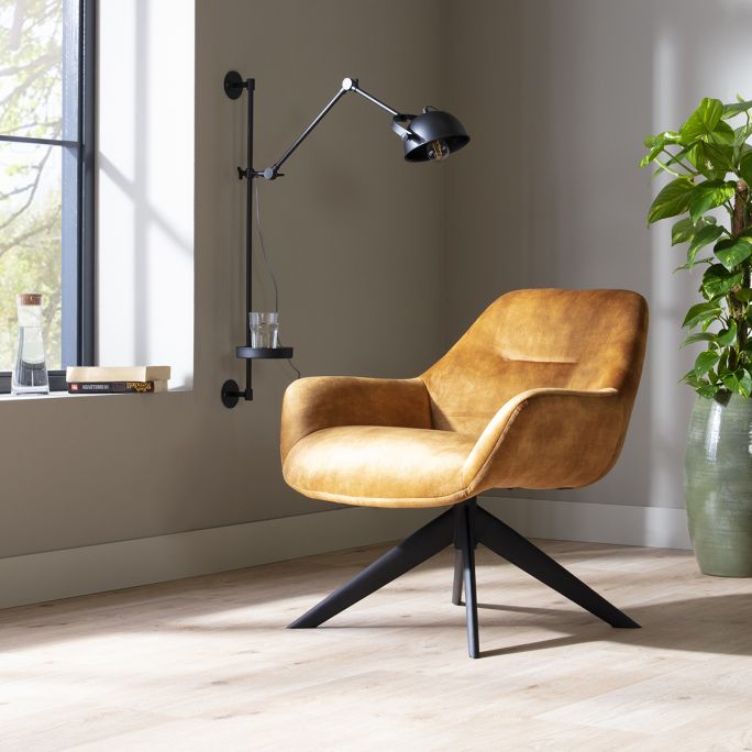 Fauteuil Vince Cognac | Budgethomestore.nl Fauteuil Vince Hunter | Budgethomestore.nl