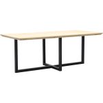 Eettafel Conroe met metalen U-poot dubbel