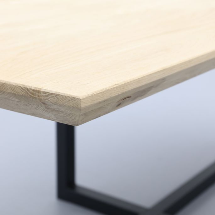 Eettafel Conroe met metalen U-poot dubbel