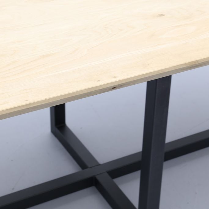 Eettafel Conroe met metalen U-poot dubbel