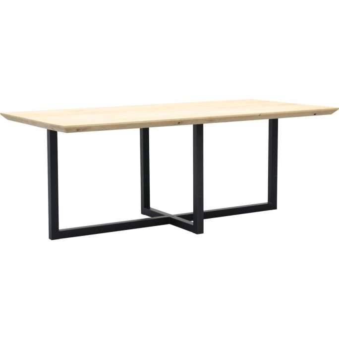 Eettafel Conroe met metalen U-poot dubbel