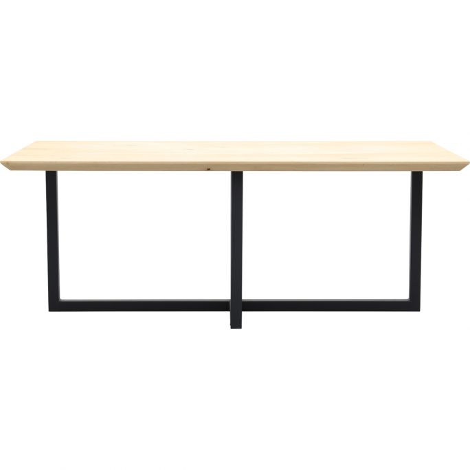 Eettafel Conroe met metalen U-poot dubbel