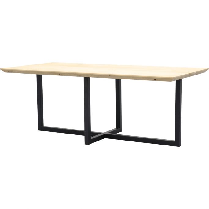 Eettafel Conroe met metalen U-poot dubbel