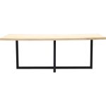 Eettafel Boston met metalen U-poot dubbel