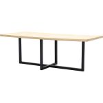Eettafel Boston met metalen U-poot dubbel