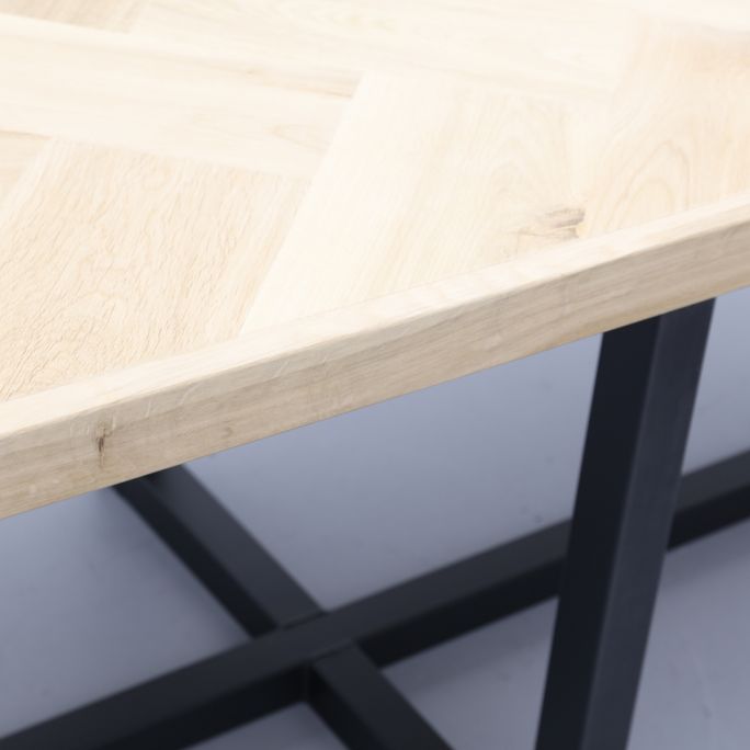 Eettafel Boston met metalen U-poot dubbel