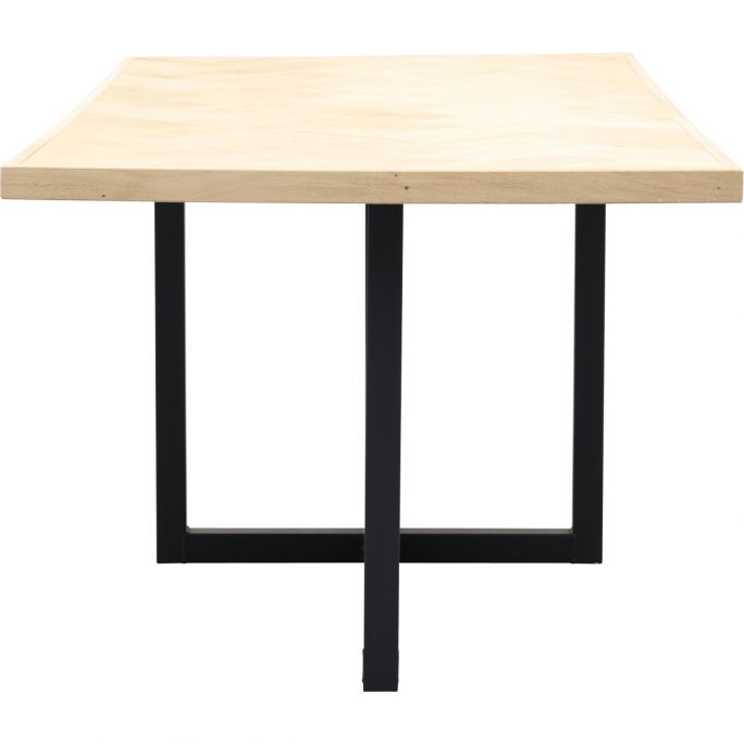 Eettafel Boston met metalen U-poot dubbel
