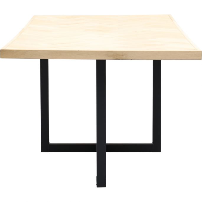 Eettafel Boston met metalen U-poot dubbel
