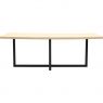Eettafel Boston met metalen U-poot dubbel