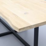 Eettafel Darby met metalen U-poot dubbel