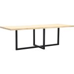Eettafel Darby met metalen U-poot dubbel