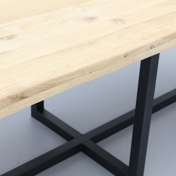 Eettafel Darby met metalen U-poot dubbel