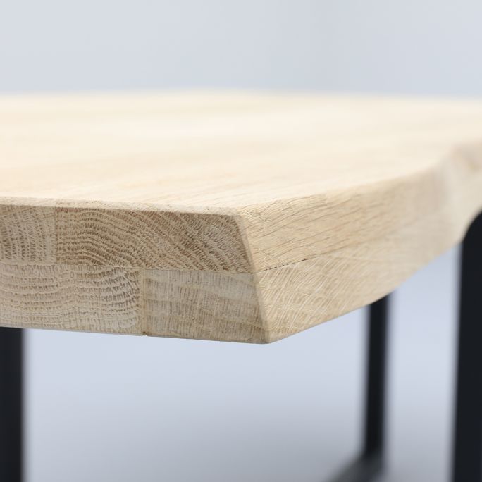 Eettafel Darby met metalen U-poot dubbel