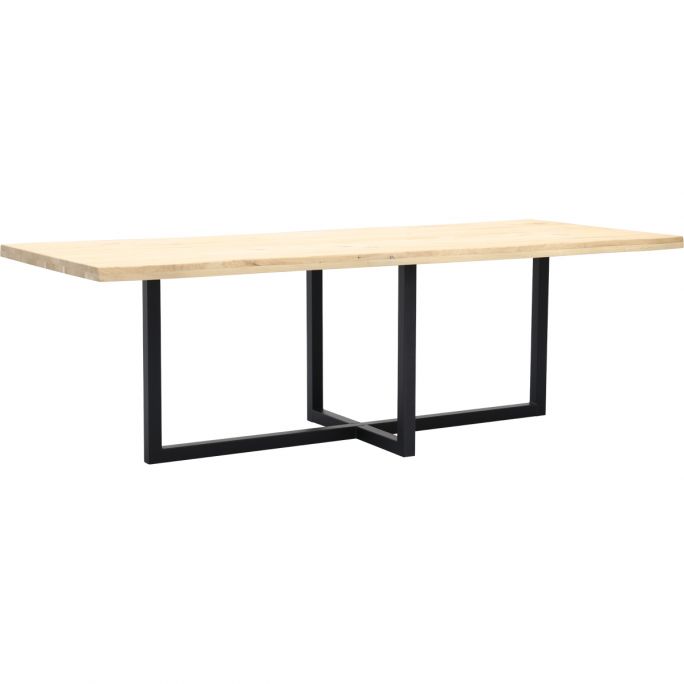 Eettafel Darby met metalen U-poot dubbel