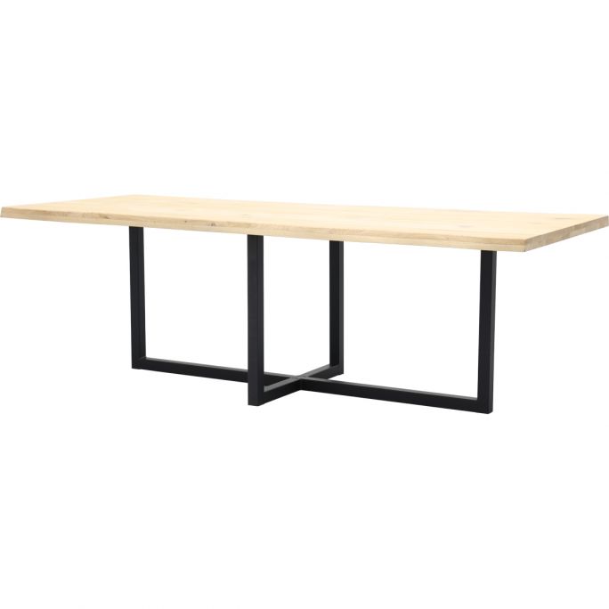 half acht Obsessie warm Eettafel Darby met metalen U-poot dubbel | Trendhopper.nl