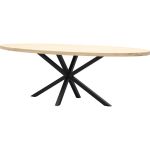 Eettafel Aspen ovaal met spinpoot 5x5