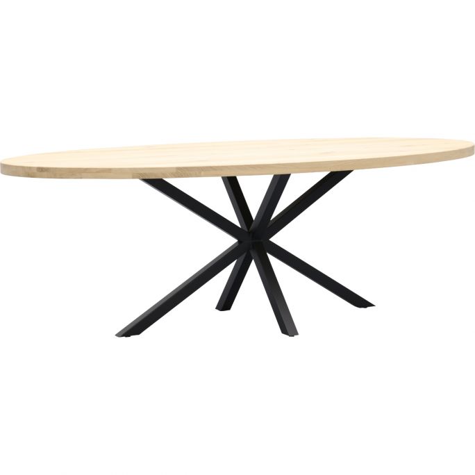 Eettafel Aspen ovaal met spinpoot 5x5