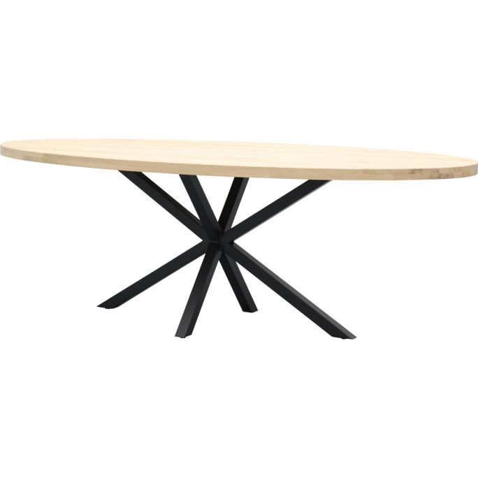Eettafel Aspen ovaal met spinpoot 5x5
