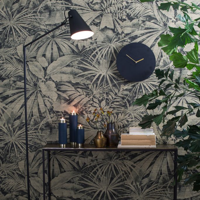 Vloerlamp Bodin zwart met goud