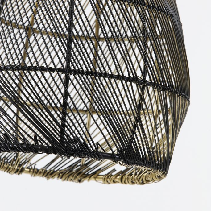 Vloerlamp Madita zwart goud