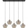 Hanglamp Rolf 5-lichts brons smoke