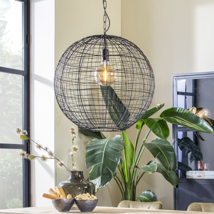 Hanglamp Mik 46cm doorsnee mat zwart