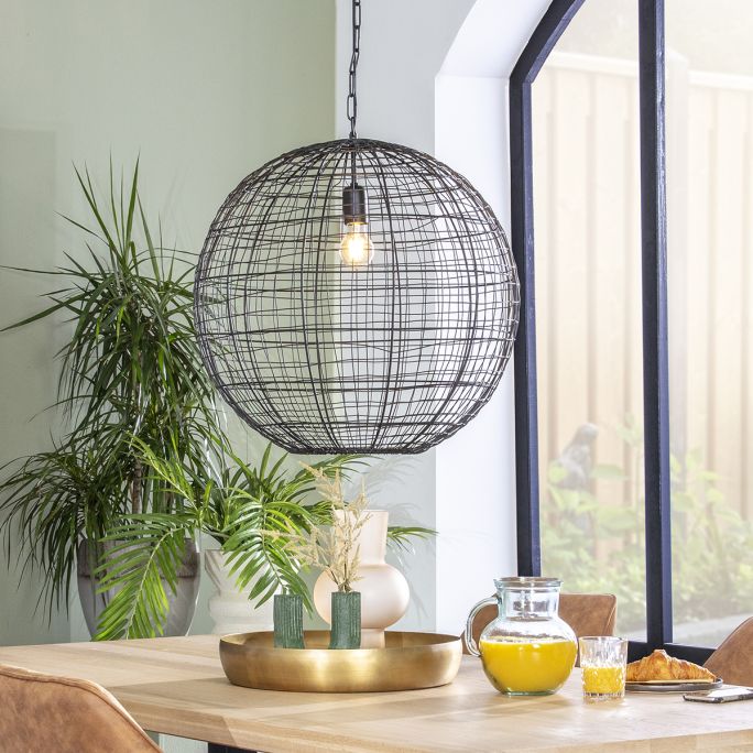 Hanglamp Mik 55cm doorsnee mat zwart
