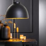 Hanglamp Kylie 60x42cm zwart goud