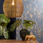 Hanglamp Madita 30x37cm zwart goud