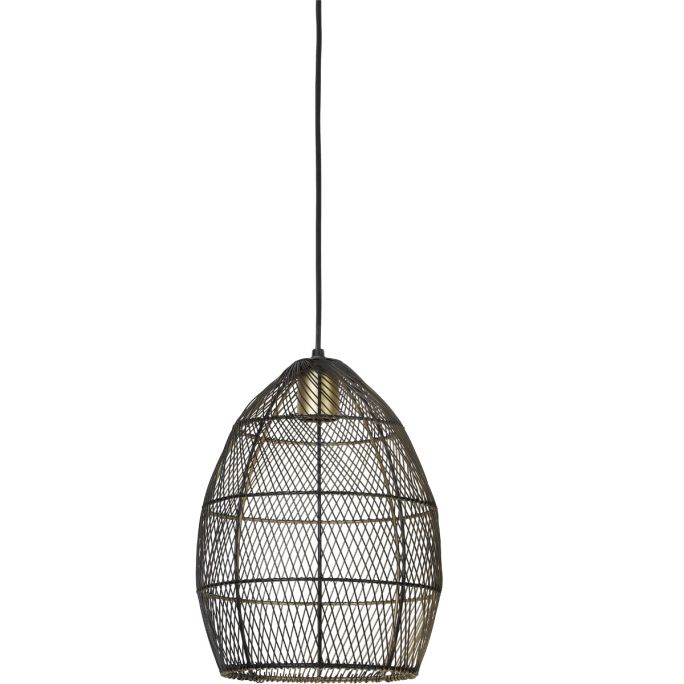 Hanglamp Madita 23x31cm zwart goud