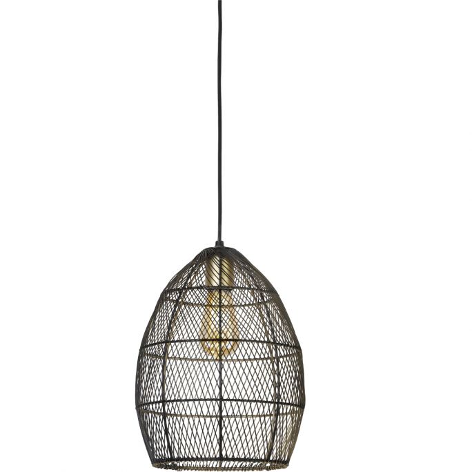 Hanglamp Madita 23x31cm zwart goud