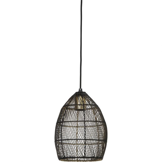 Hanglamp Madita 20x25cm zwart goud