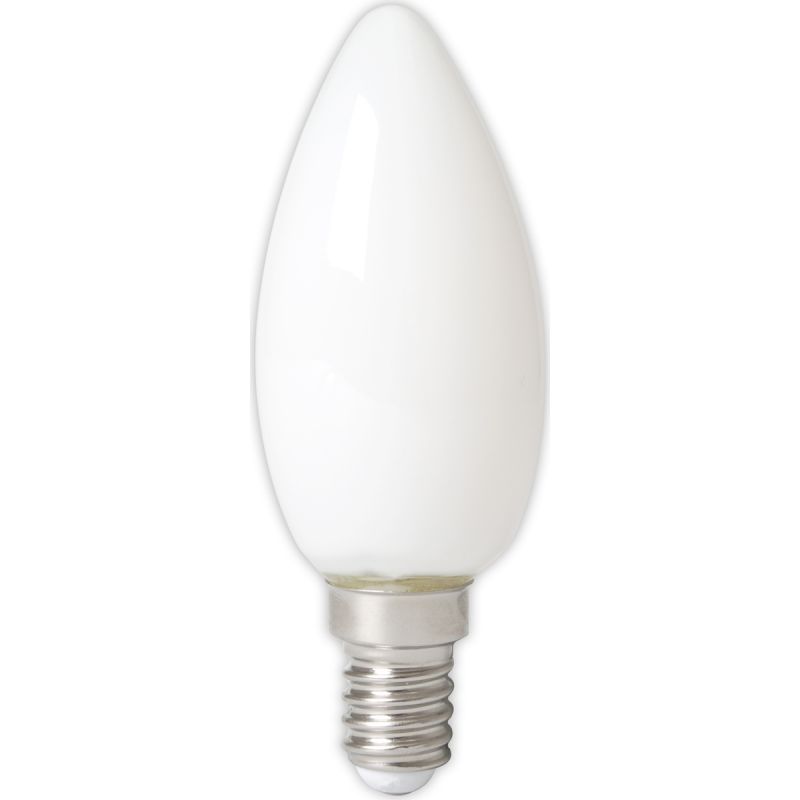 Calex LED Full Glass Filament Candle-lamp 240V 3,5W 290lm E14 B35, Softline 2700K CRI80 Dimmable, en