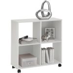 Kast op wielen Schagen - wit