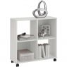 Kast op wielen Schagen - wit