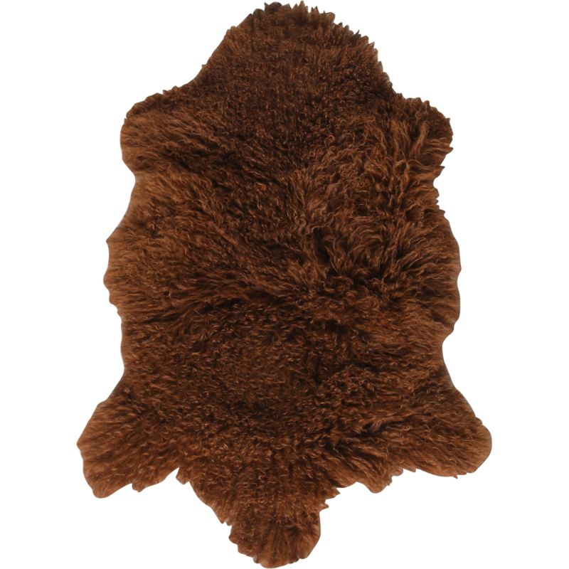 Schapenvacht Tibetaanse chocolatebruin