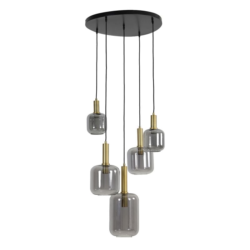 Hanglamp Loki 5-lichts rond