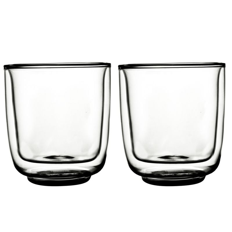 Set van 2 dubbelwandige glazen fika