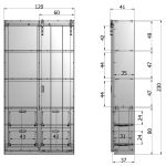 Kast Barn Slide betongrijs