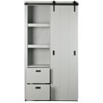 Kast Barn Slide betongrijs
