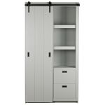 Kast Barn Slide betongrijs